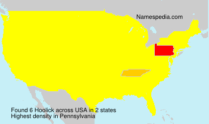 Surname Hoolick in USA