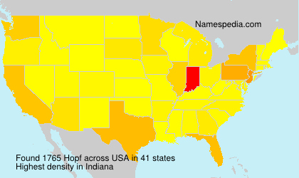 Surname Hopf in USA