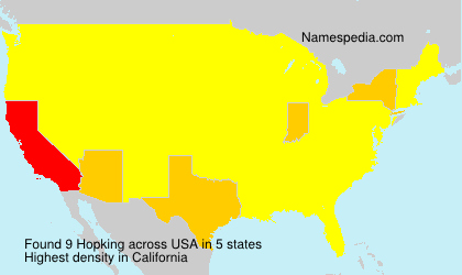Surname Hopking in USA