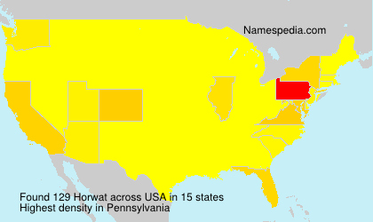 Surname Horwat in USA