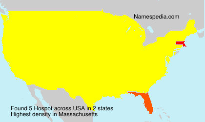Surname Hospot in USA