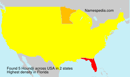 Surname Houndji in USA