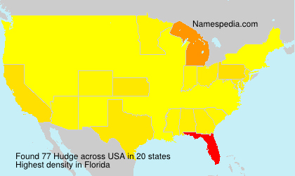 Surname Hudge in USA