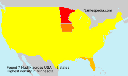 Surname Hudlik in USA
