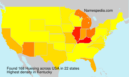 Surname Huesing in USA