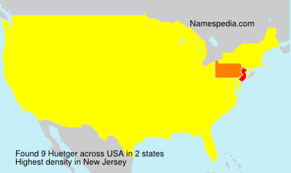 Surname Huetger in USA