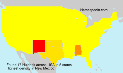 Surname Hulebak in USA