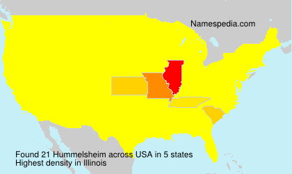 Surname Hummelsheim in USA