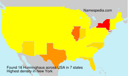 Surname Hunninghaus in USA