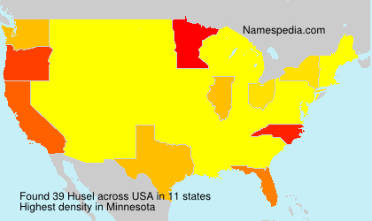 Surname Husel in USA
