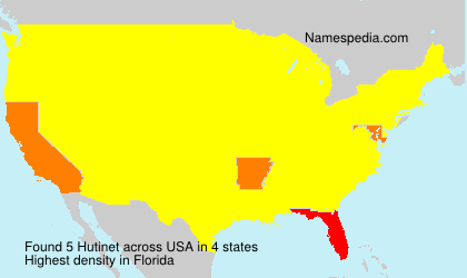 Surname Hutinet in USA