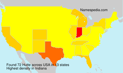 Surname Hutte in USA