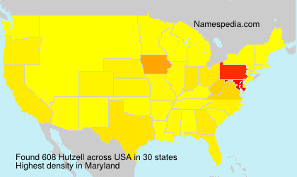 Surname Hutzell in USA