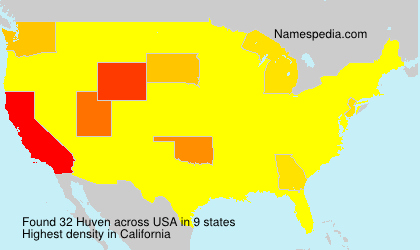 Surname Huven in USA