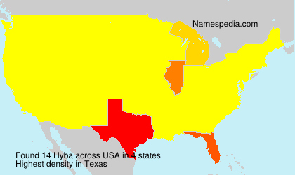 Surname Hyba in USA