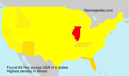 Surname Hyc in USA