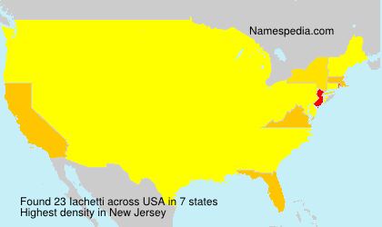 Surname Iachetti in USA