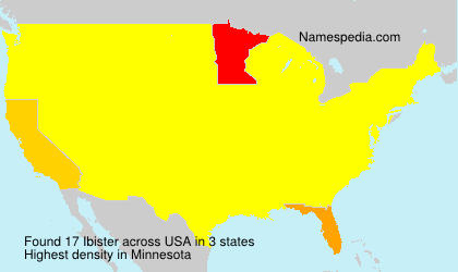 Surname Ibister in USA