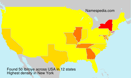 Surname Ibitoye in USA