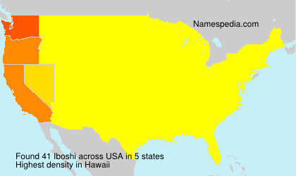 Surname Iboshi in USA