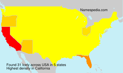Surname Icely in USA
