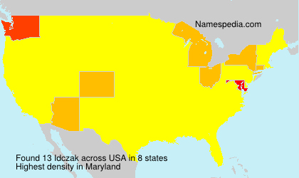 Surname Idczak in USA