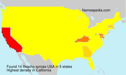 Surname Ifeacho in USA