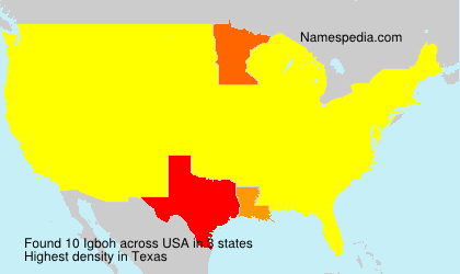 Surname Igboh in USA