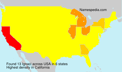 Surname Ignaci in USA