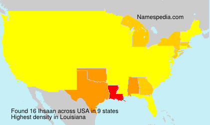 Surname Ihsaan in USA