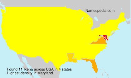 Surname Ikena in USA