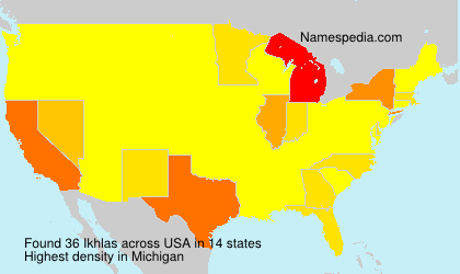 Surname Ikhlas in USA