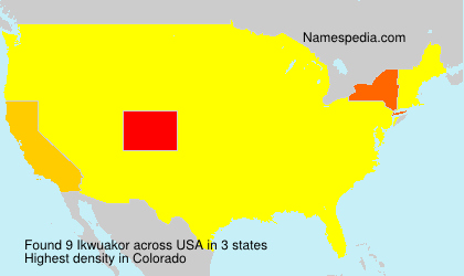 Surname Ikwuakor in USA
