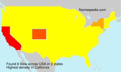Surname Iliew in USA
