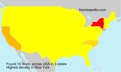Surname Ilovitz in USA