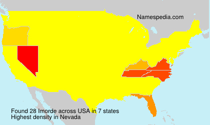 Surname Imorde in USA