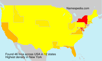 Surname Inca in USA