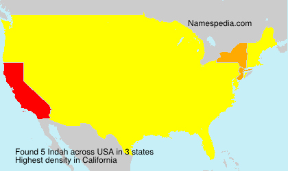 Surname Indah in USA