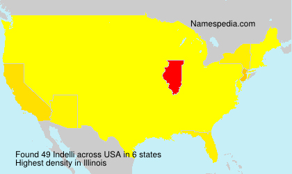 Surname Indelli in USA