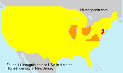 Surname Indugula in USA