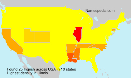 Surname Ingrish in USA