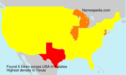 Surname Inken in USA