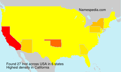 Surname Inot in USA
