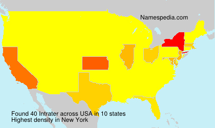 Surname Intrater in USA