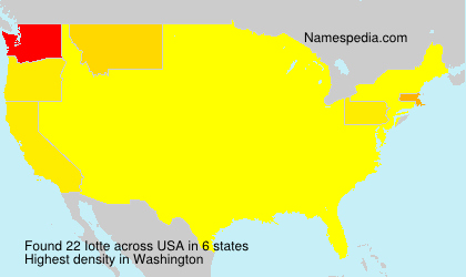 Surname Iotte in USA
