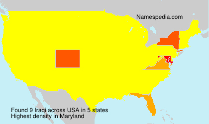 Surname Iraqi in USA