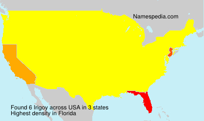 Surname Irigoy in USA
