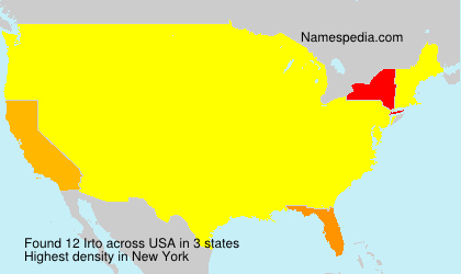 Surname Irto in USA