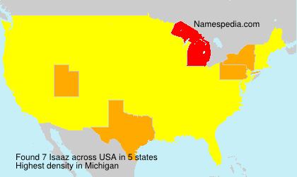 Surname Isaaz in USA
