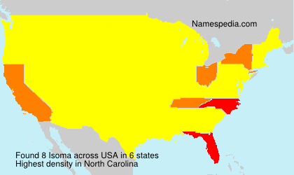 Surname Isoma in USA